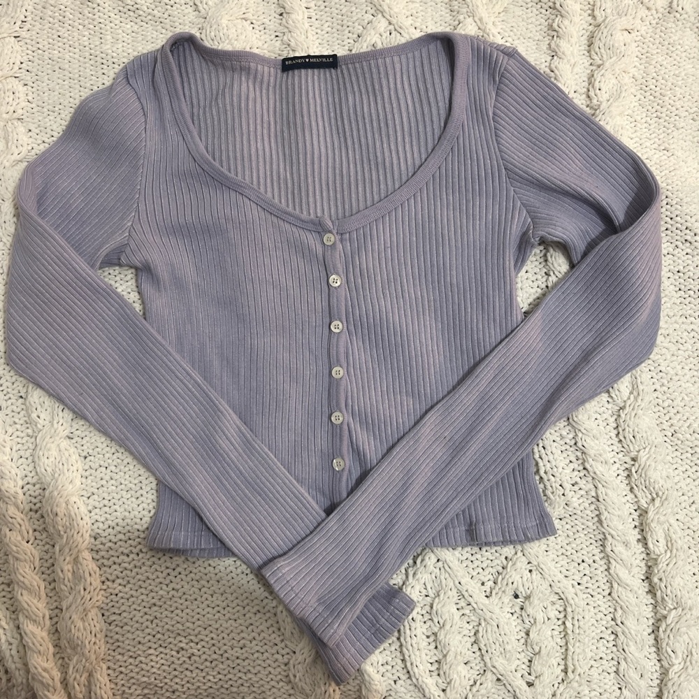 brandy melville purple zelly top